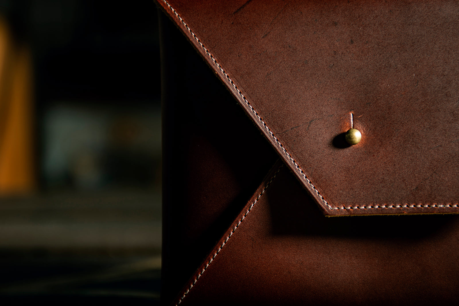 Envelope Clutch - Copper Brown
