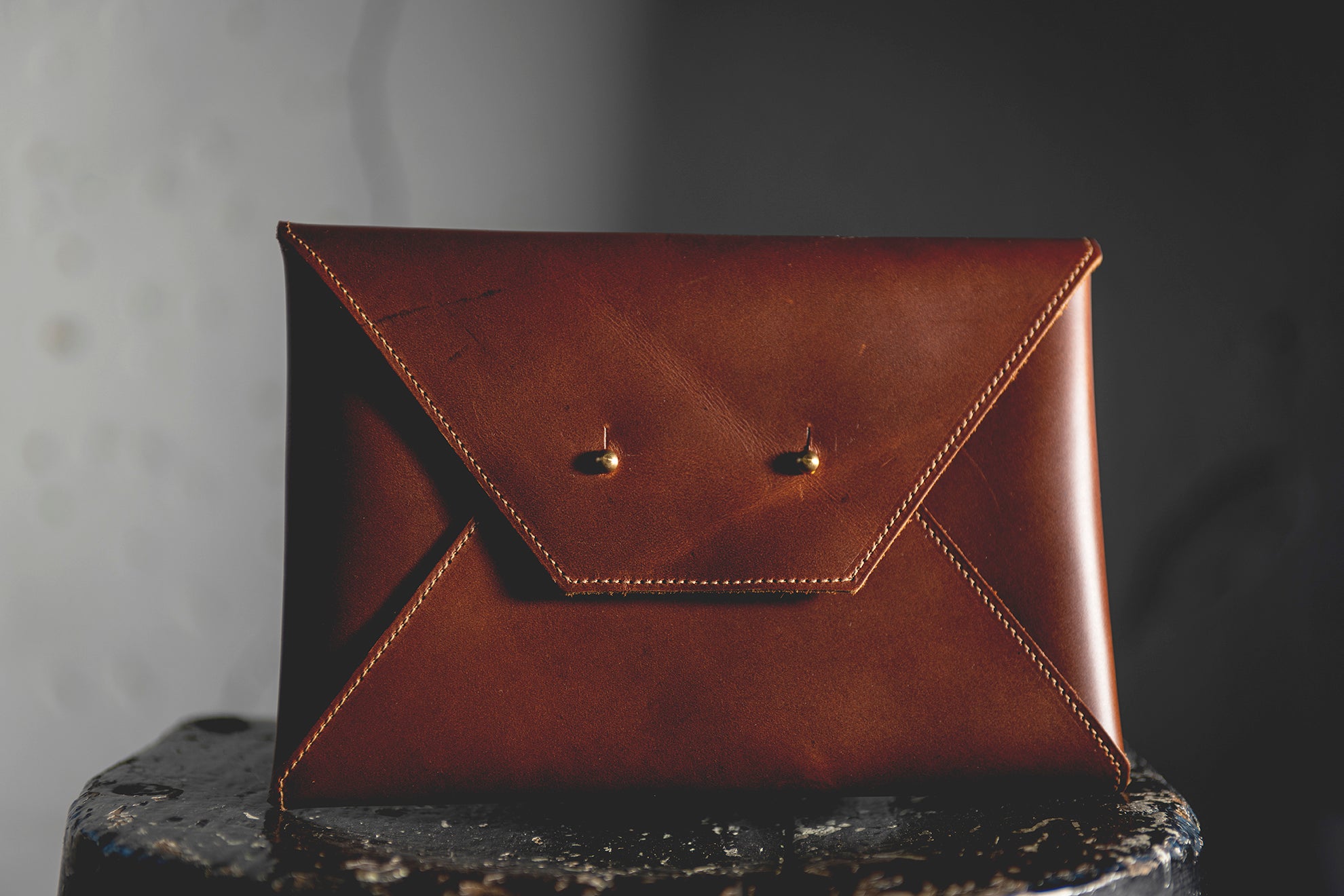 Envelope Clutch Purse | Dark Brown