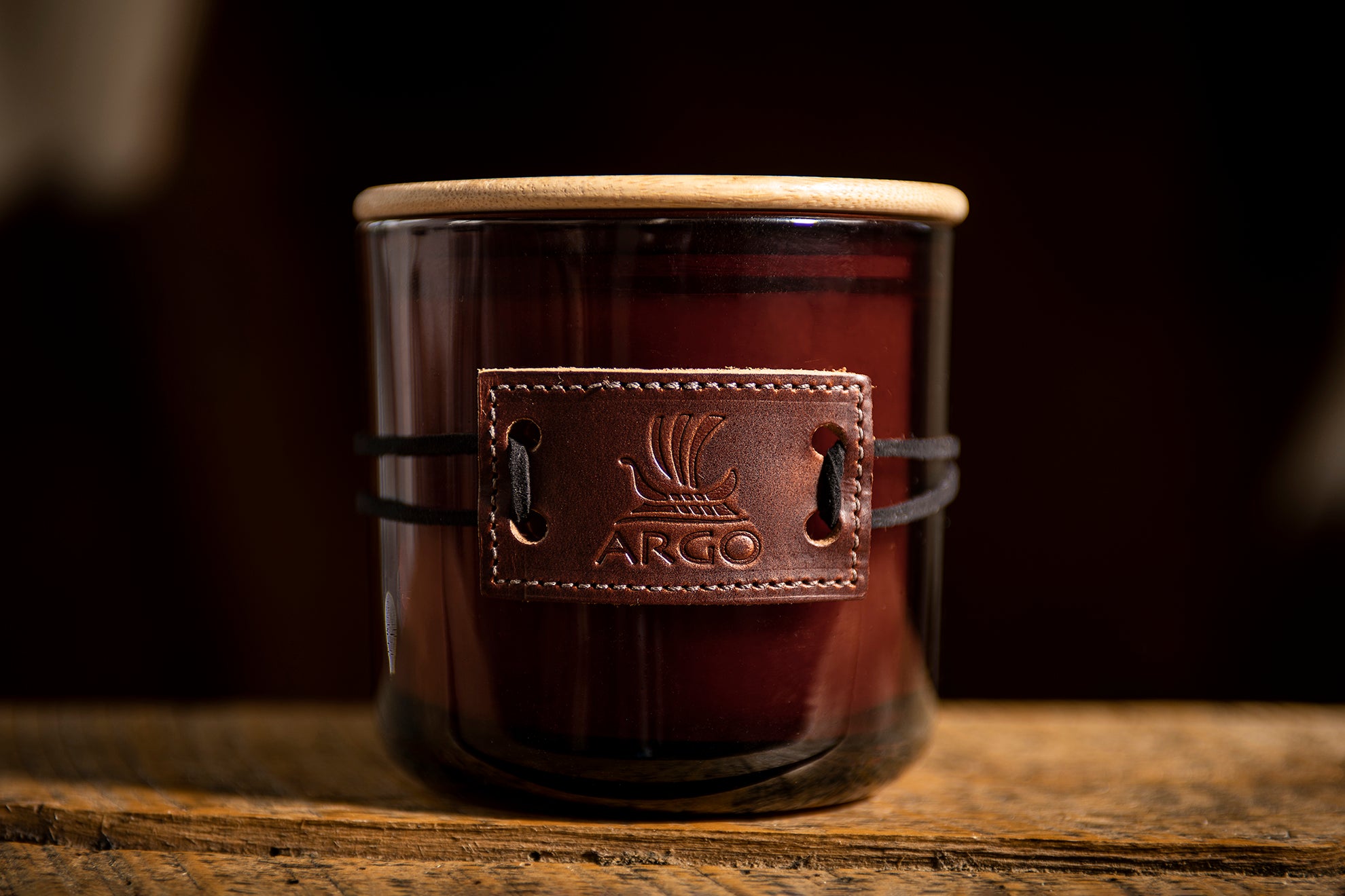 Rich Leather Candle