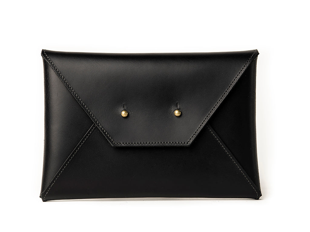 Envelope Clutch - Black Samson Family Leather