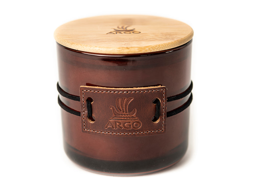 Rich Leather Candle